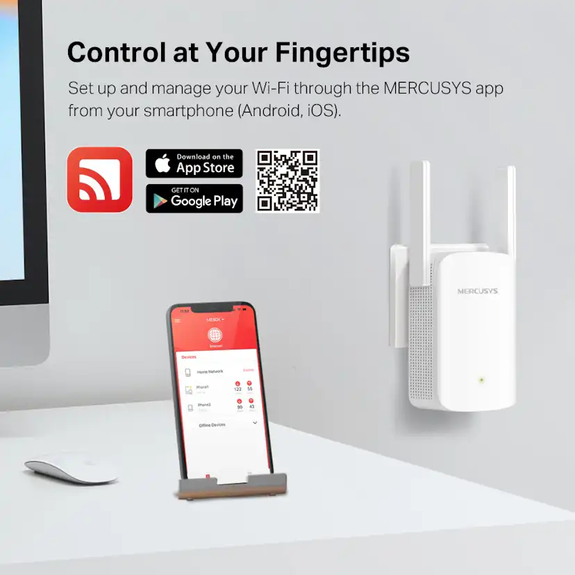 Extender Mercusys ME60X AX1500 Wi-Fi Range Extender