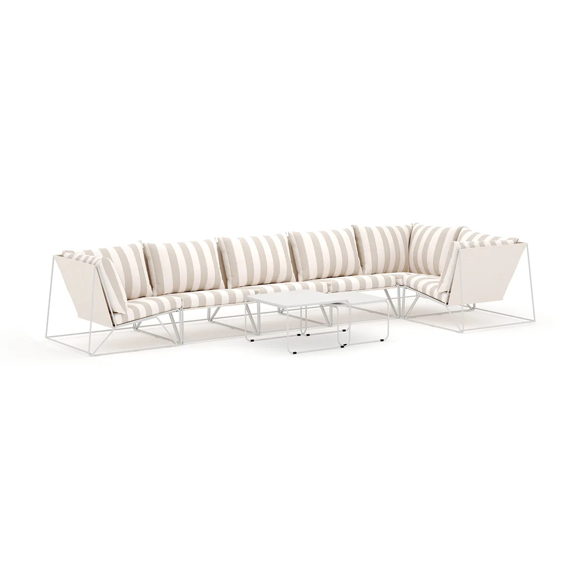 Loungesoffa Comfort Garden Usteryd utomhus hörnsoffa 6-sits vändbar