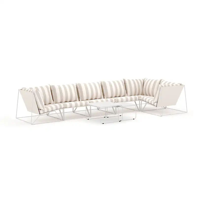 Loungesoffa Comfort Garden Usteryd utomhus hörnsoffa 6-sits vändbar