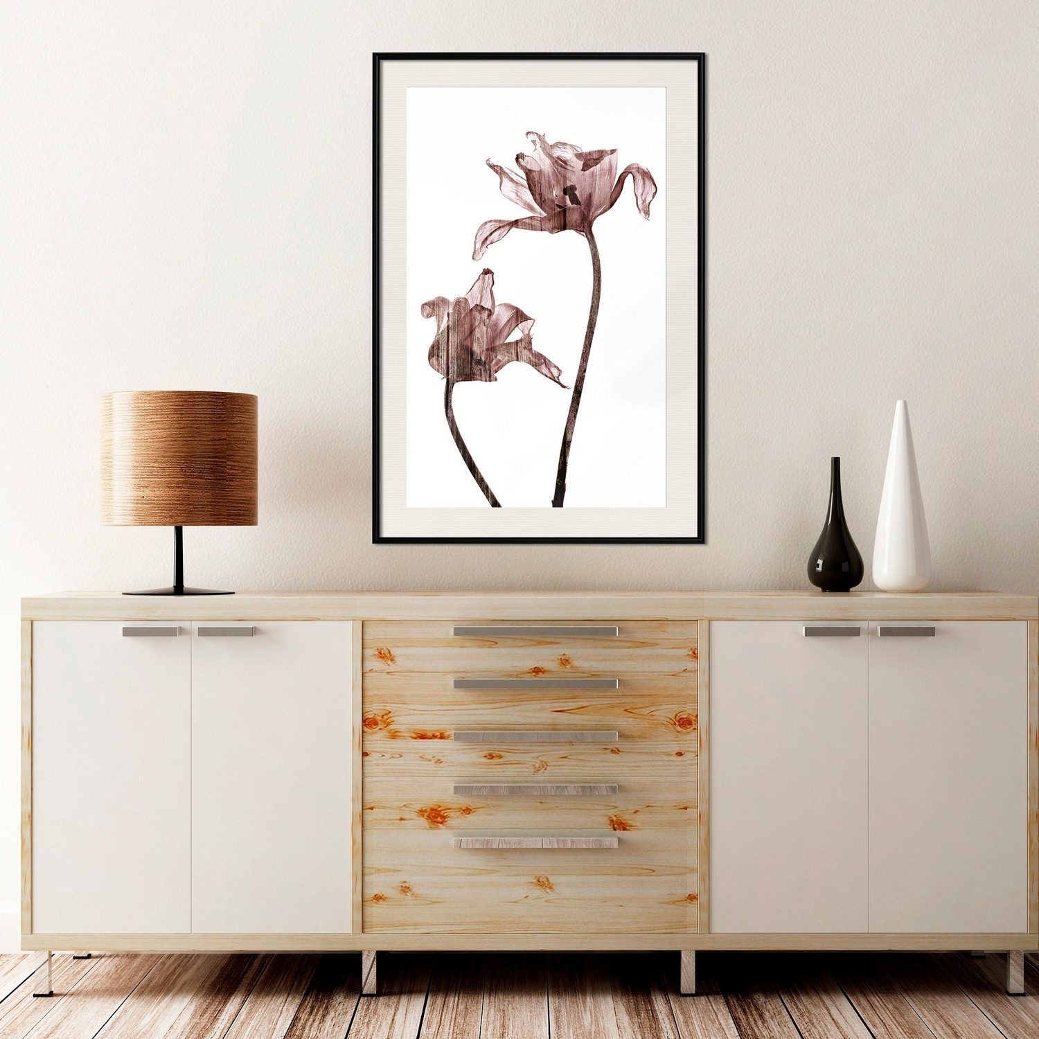 Affisch - Illuminated Closeness [Poster] 30x45 Svart ram med passepartout, 30x45 cm