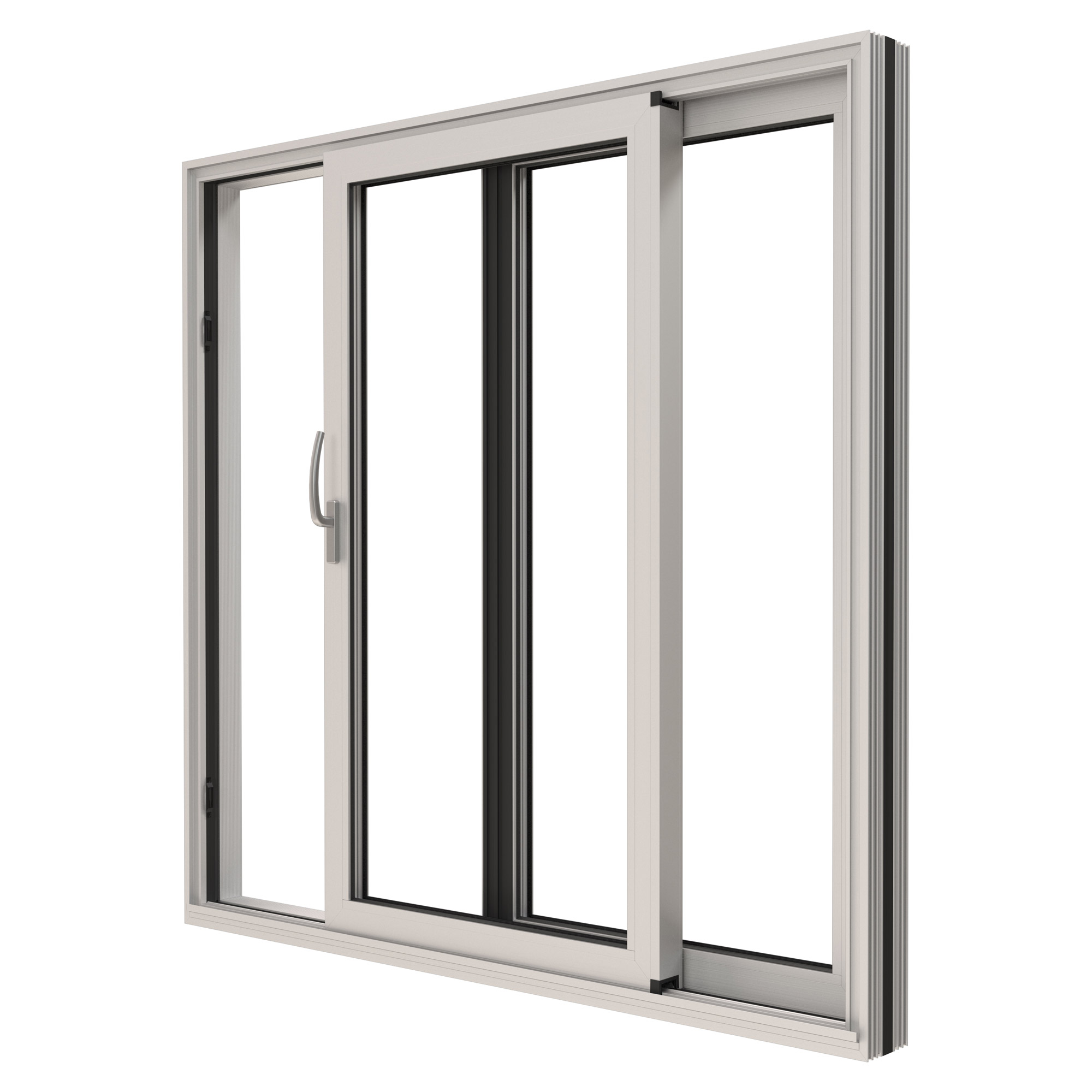 Skjutdörr NorDan HelAlu Aluminium 2-Delad Dubbelspår