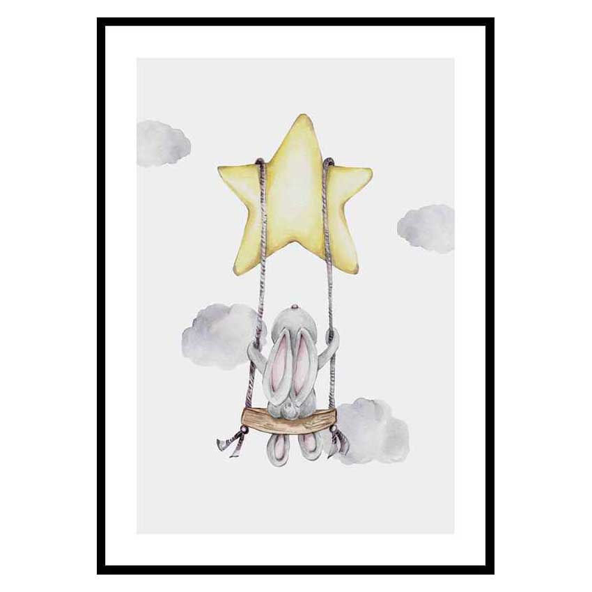 Poster Gallerix Star Swing Bunny
