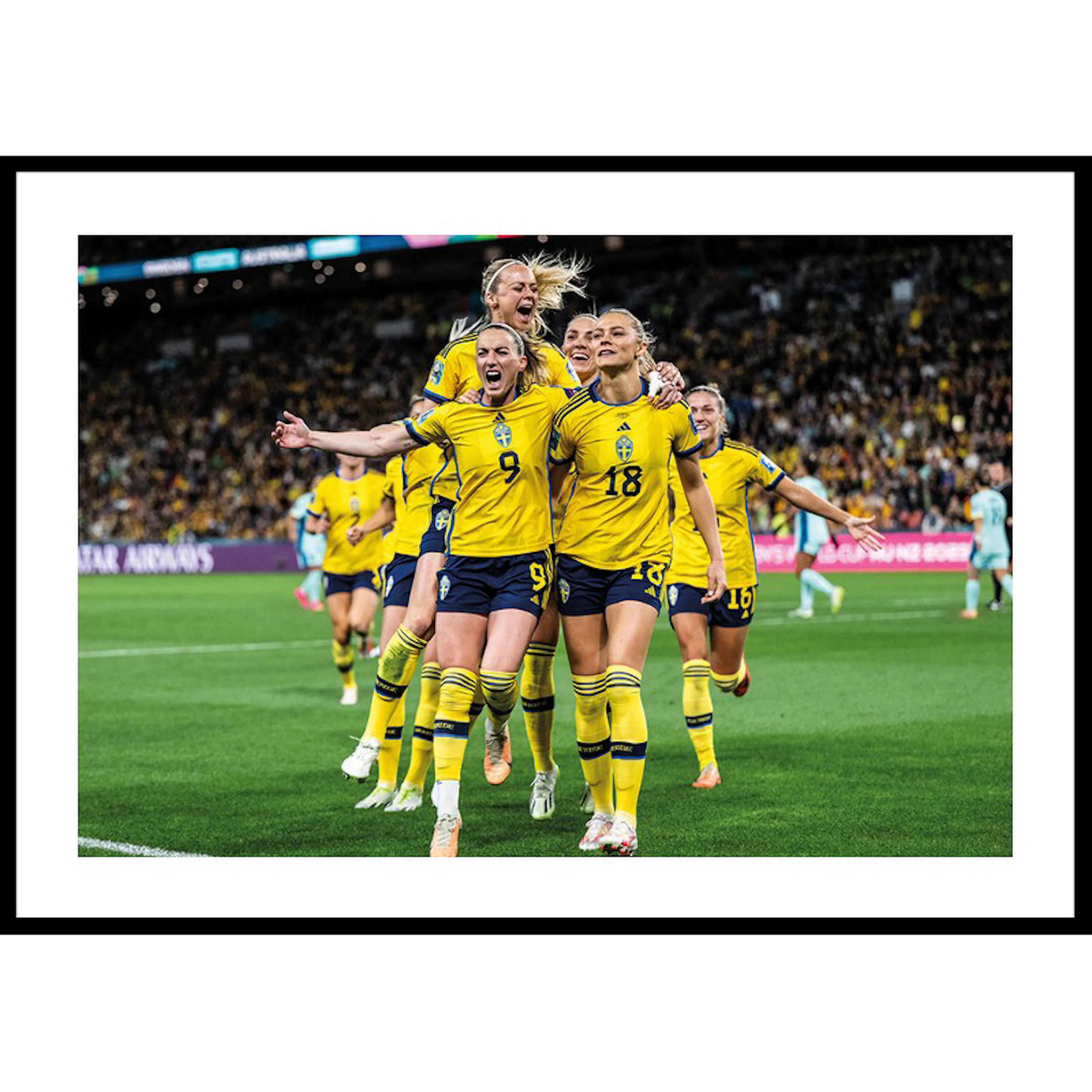 Fotbolls-VM Australien 2023 30x40 30x40 cm