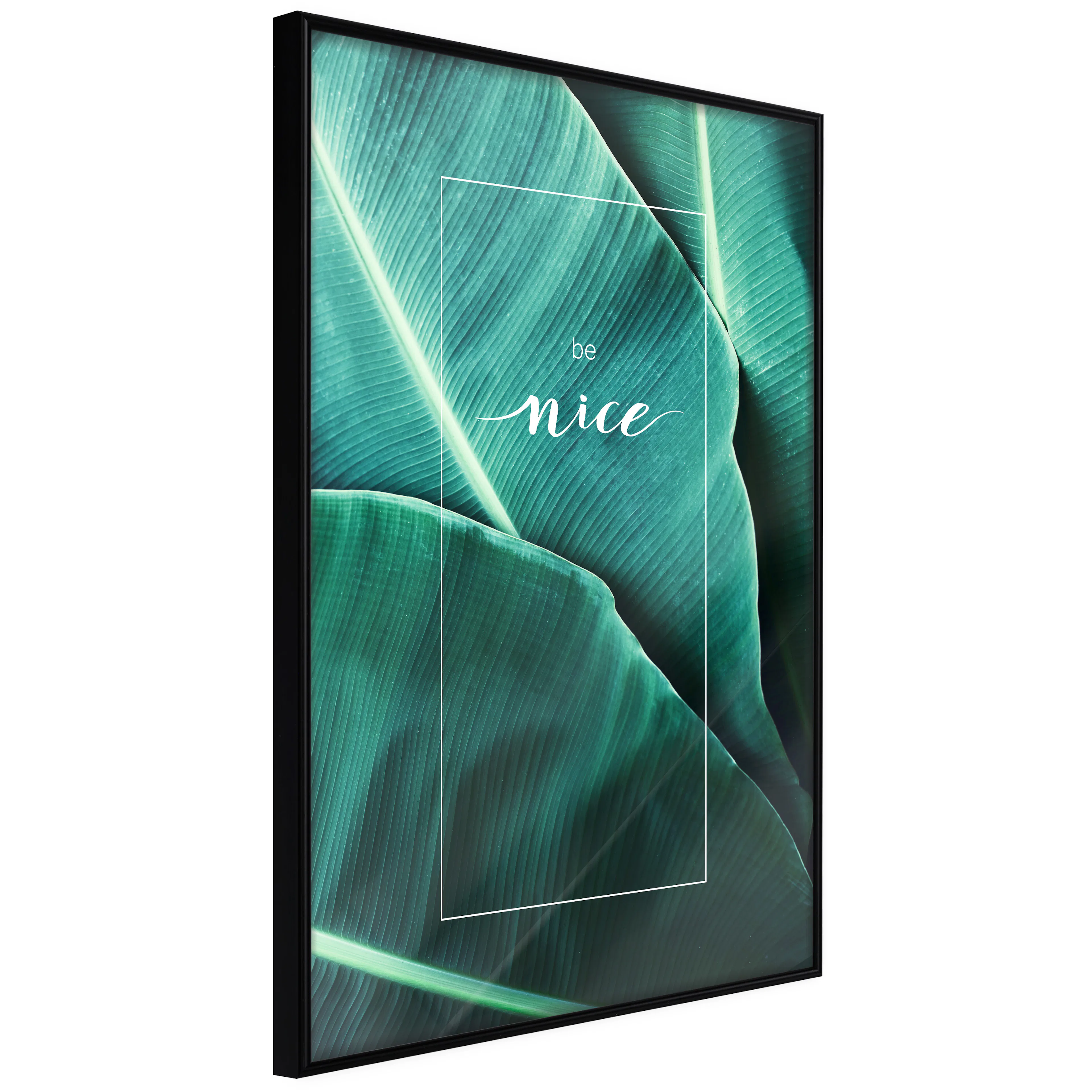 Affisch - Be Nice [Poster] 20x30 Svart ram, 20x30 cm