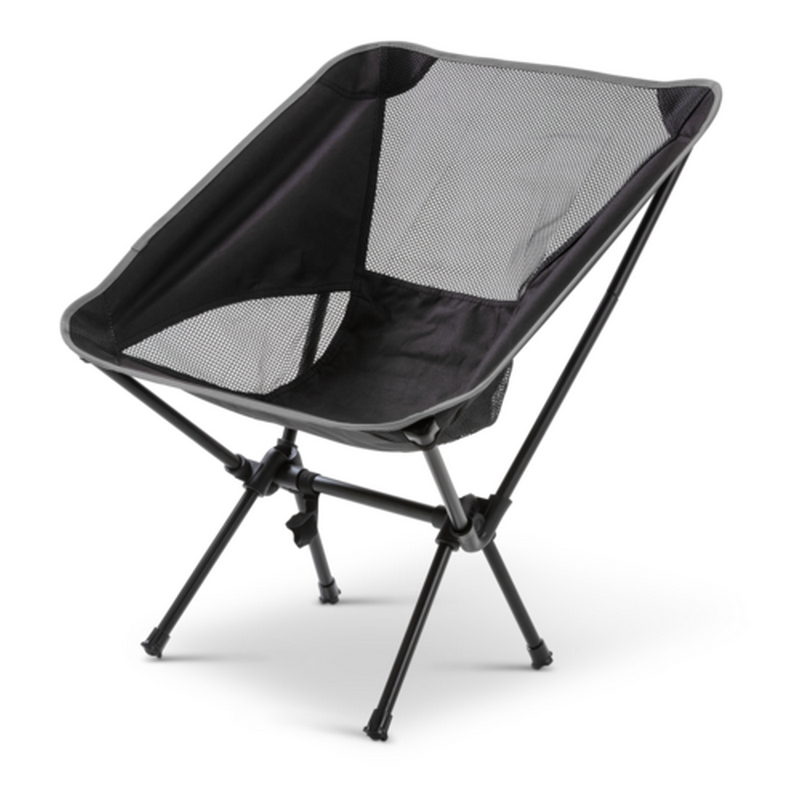 Campingstol Briv Svart Hopfällbar Med Väska