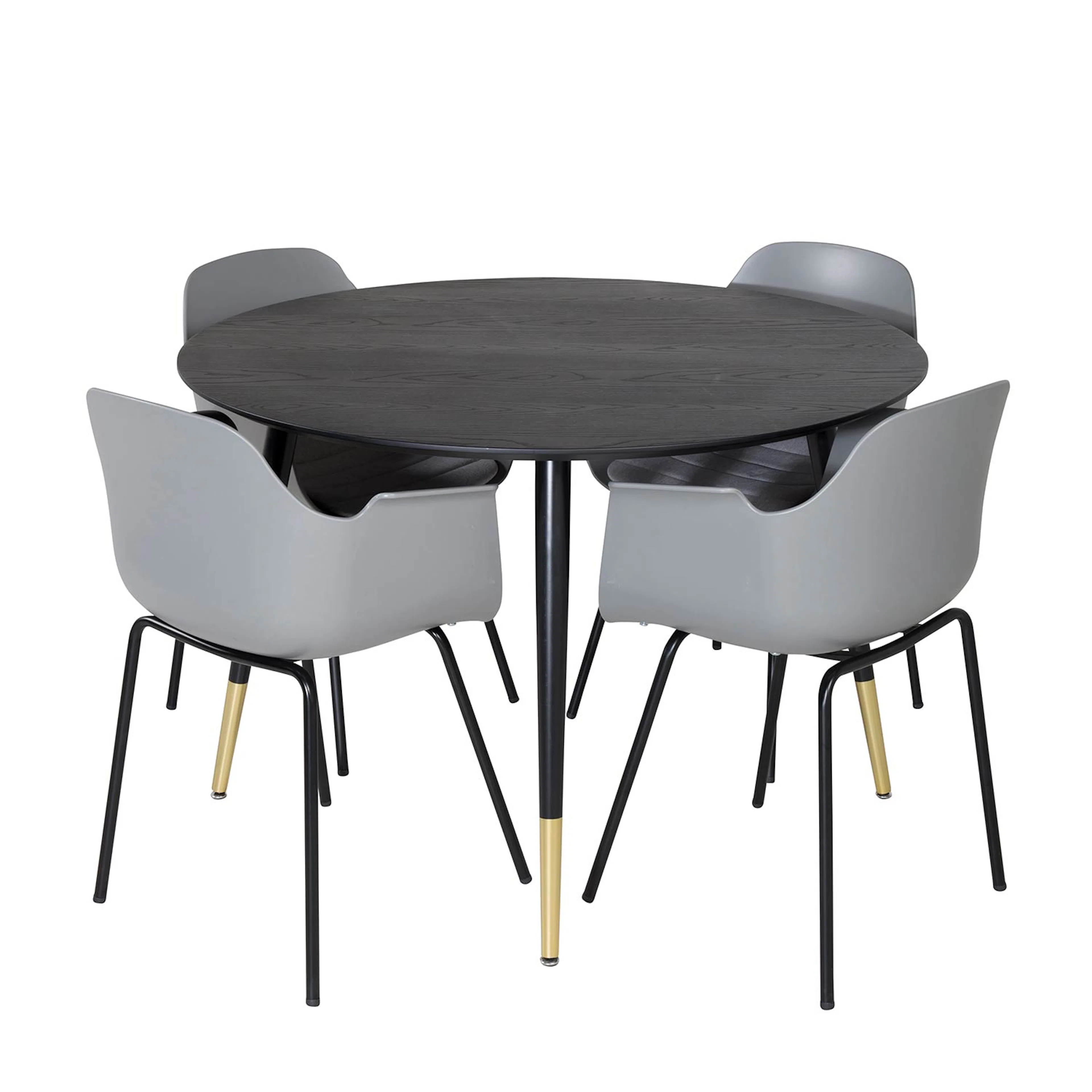 Matgrupp Venture Home Dipp Ø115 cm med 4 Comfort Stolar
