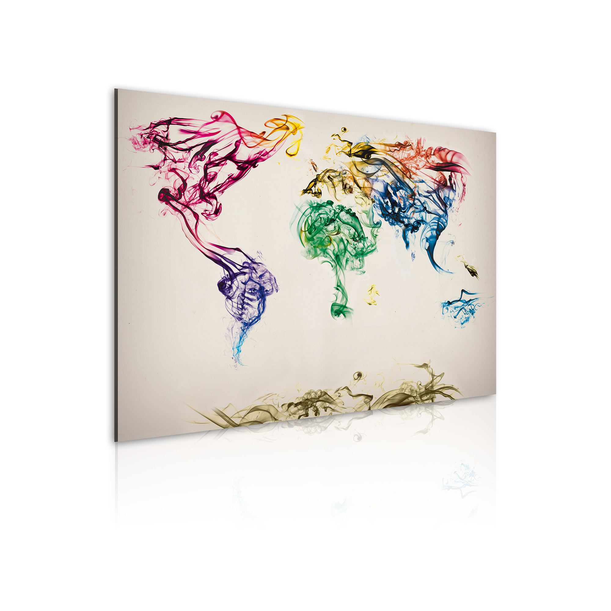 Tavla Arkiio Världskartan Färgad Rök Spår