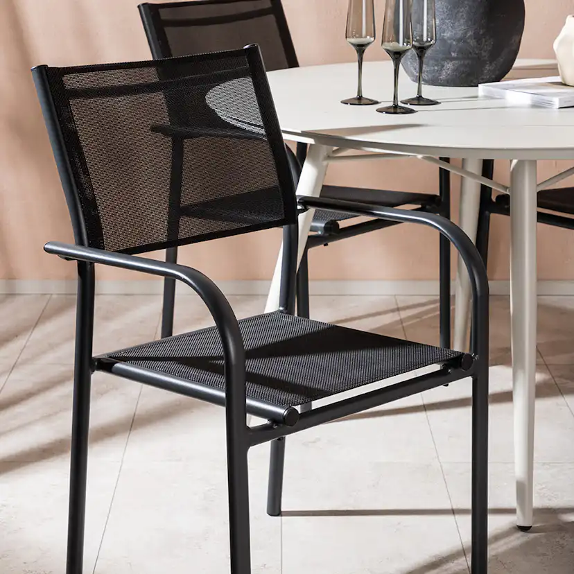 Matgrupp Venture Home Lina med 4 Santorini Stolar