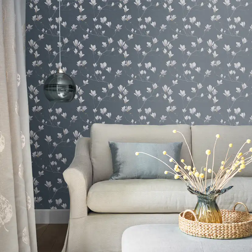 Tapet Laura Ashley Magnolia Grove Dusky Seaspray