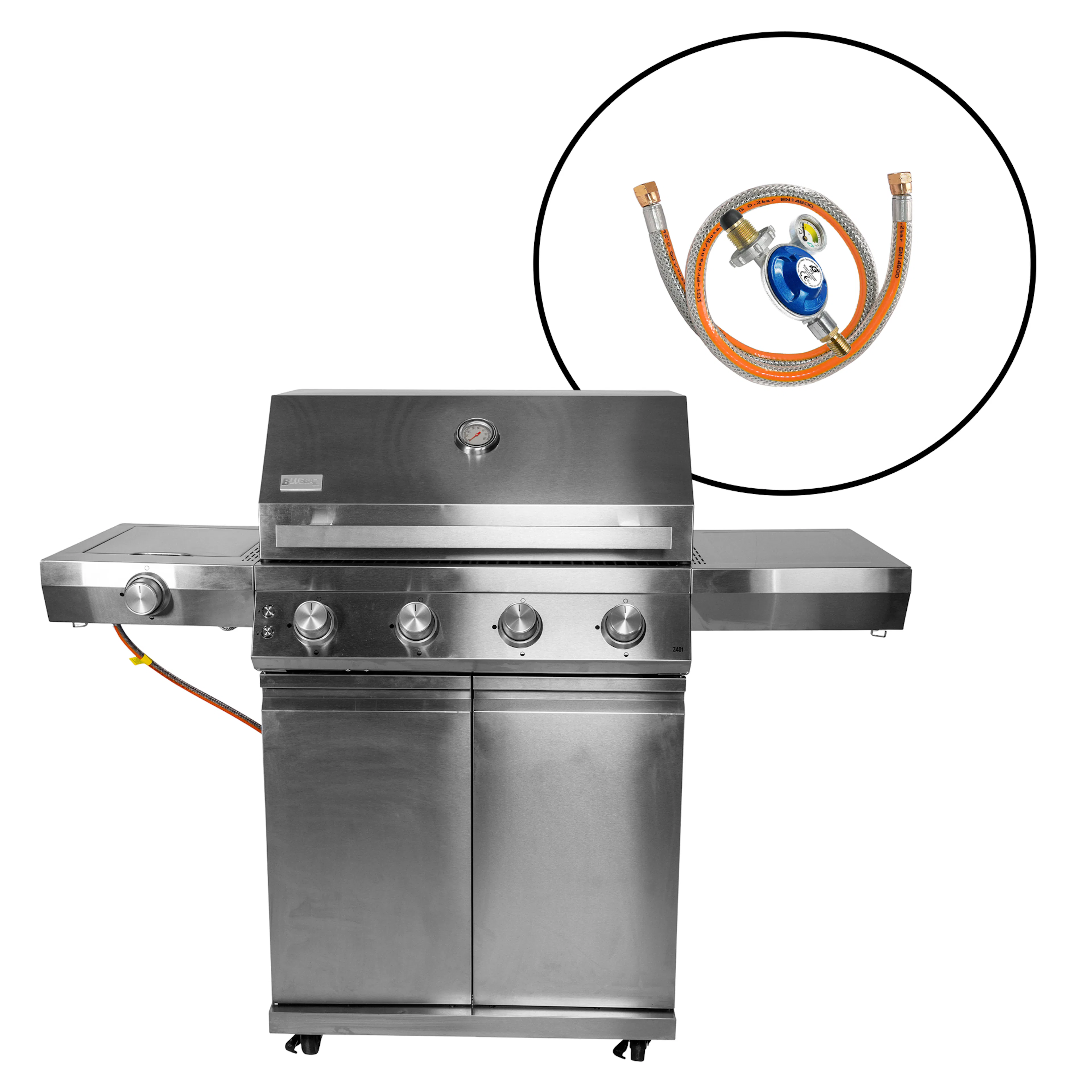 Gasolgrill Bluegaz Z401 Inkl Regulator
