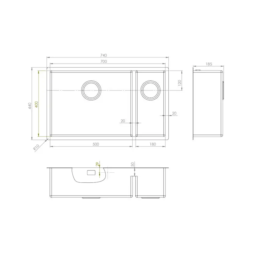 Diskho Strand Stainless ST70-D