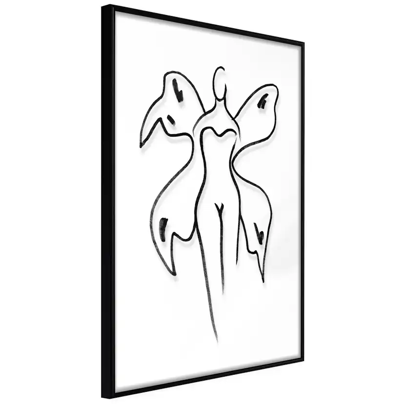 Poster Artgeist Affisch Butterfly Woman