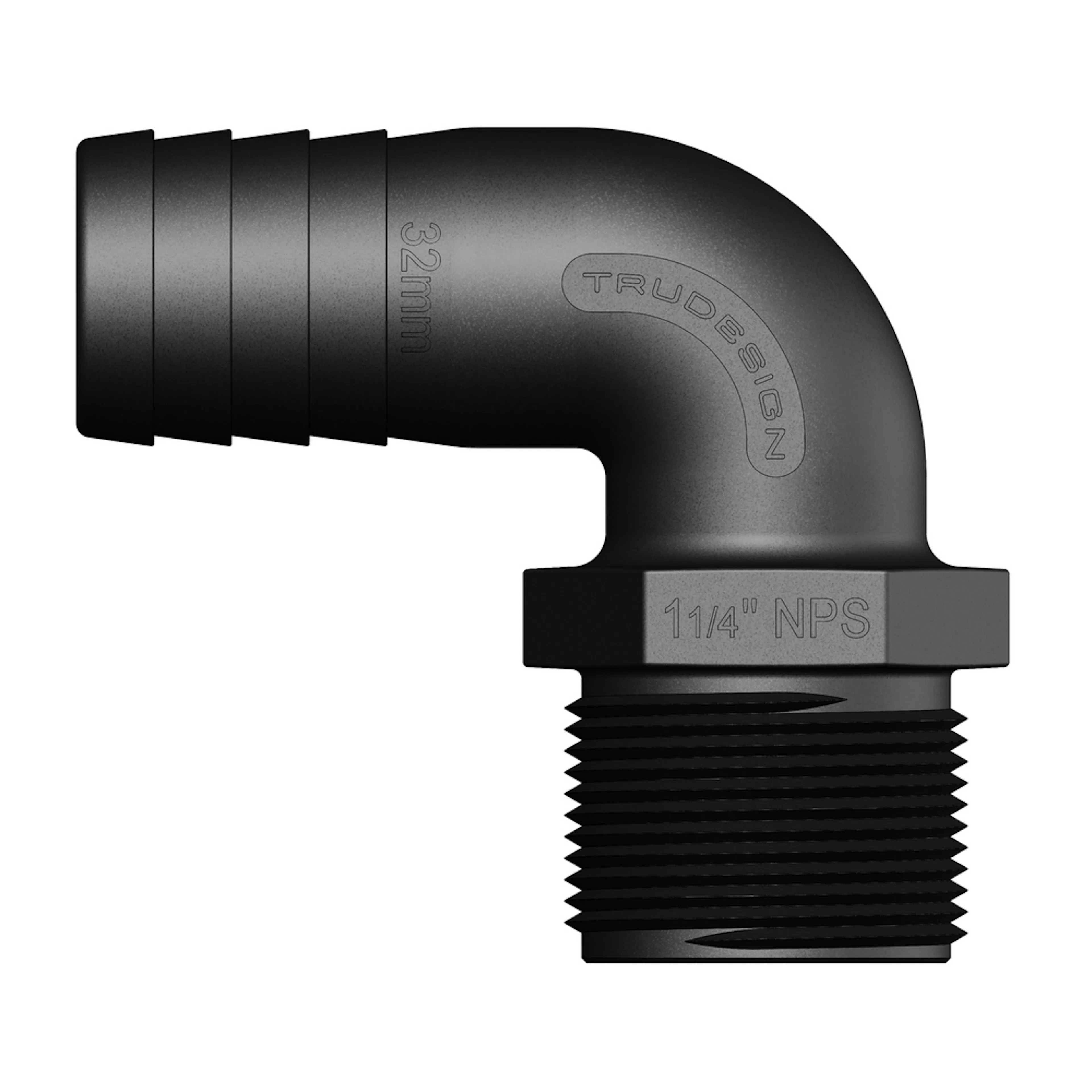 Slangkoppling Tru-design 90° för Kulventil