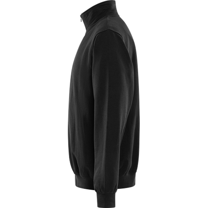 SWEATSHIRT KORT ZIP 1737 SWB Färg: Svart, Storlek: M