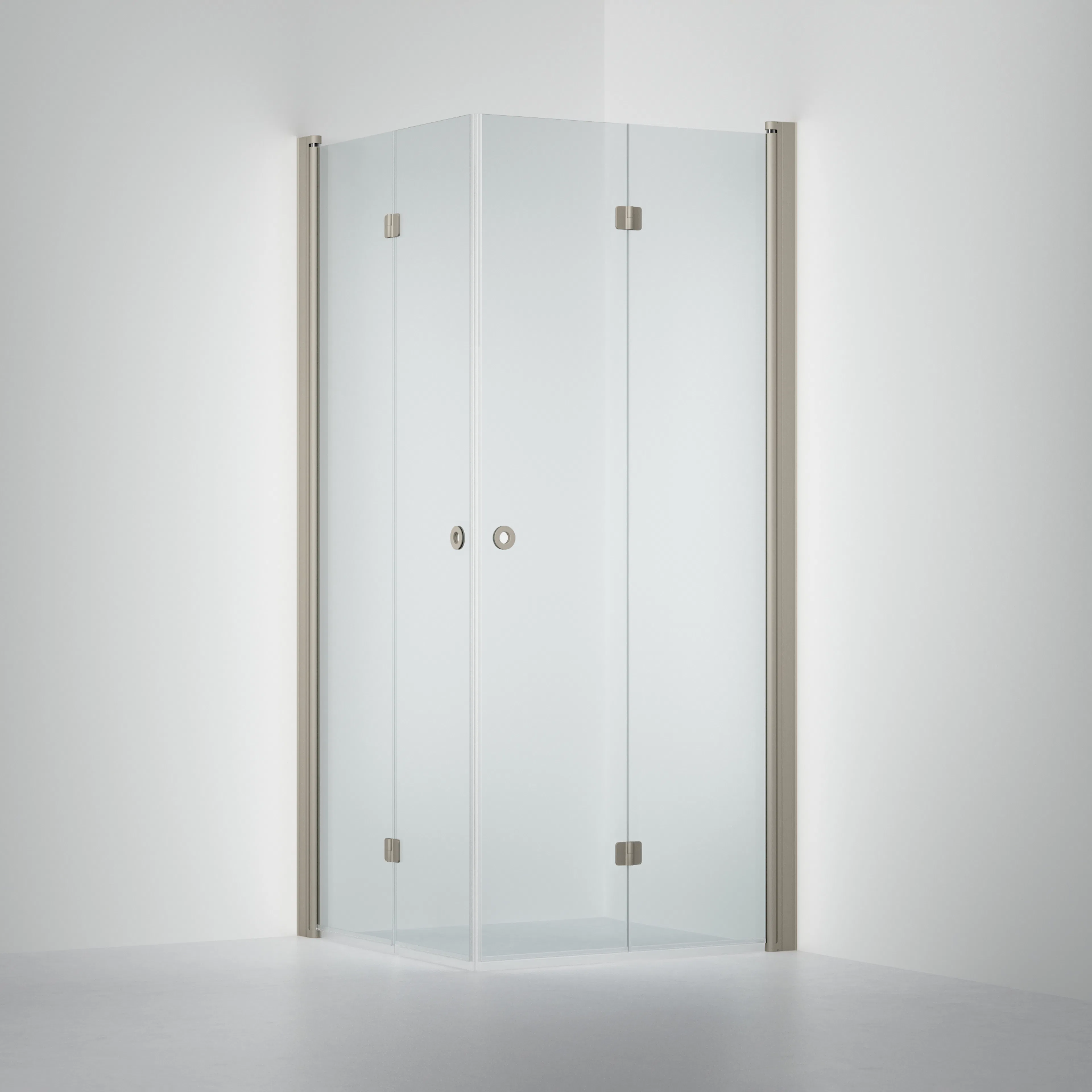Duschvägg Linc Angel Flex, Clear, Stone, Vikdörr (V) 700 mm Stenprofil, Vik (V) 700 mm x Vik (H) 800 mm