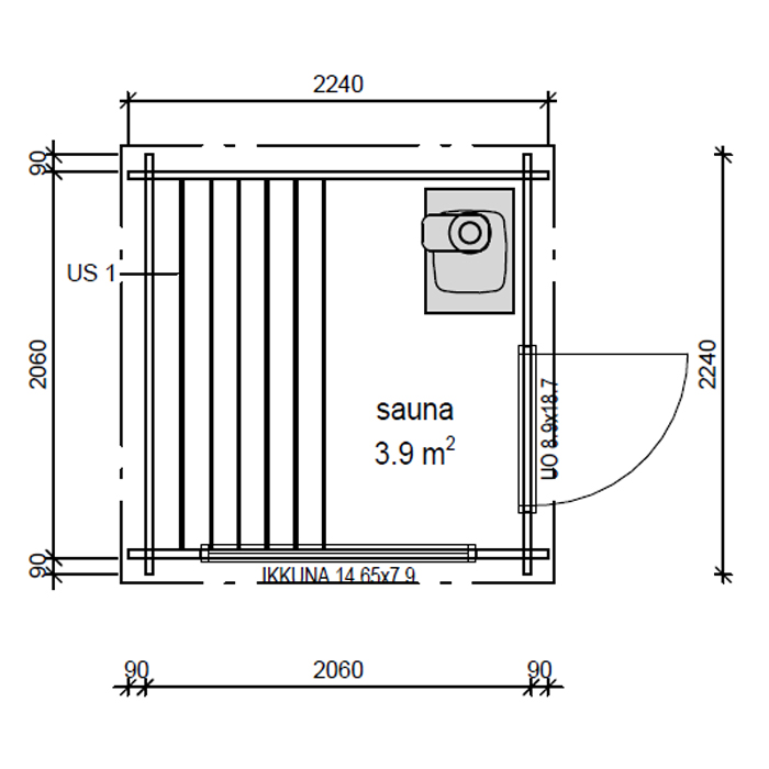 Kubbastu LP Garden (4,2m2)