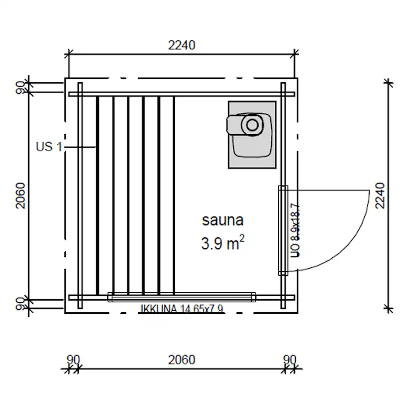 Kubbastu LP Garden (4,2m2)