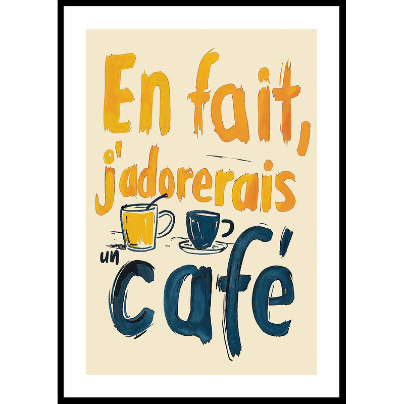 Poster Gallerix J'adorerais Un Café