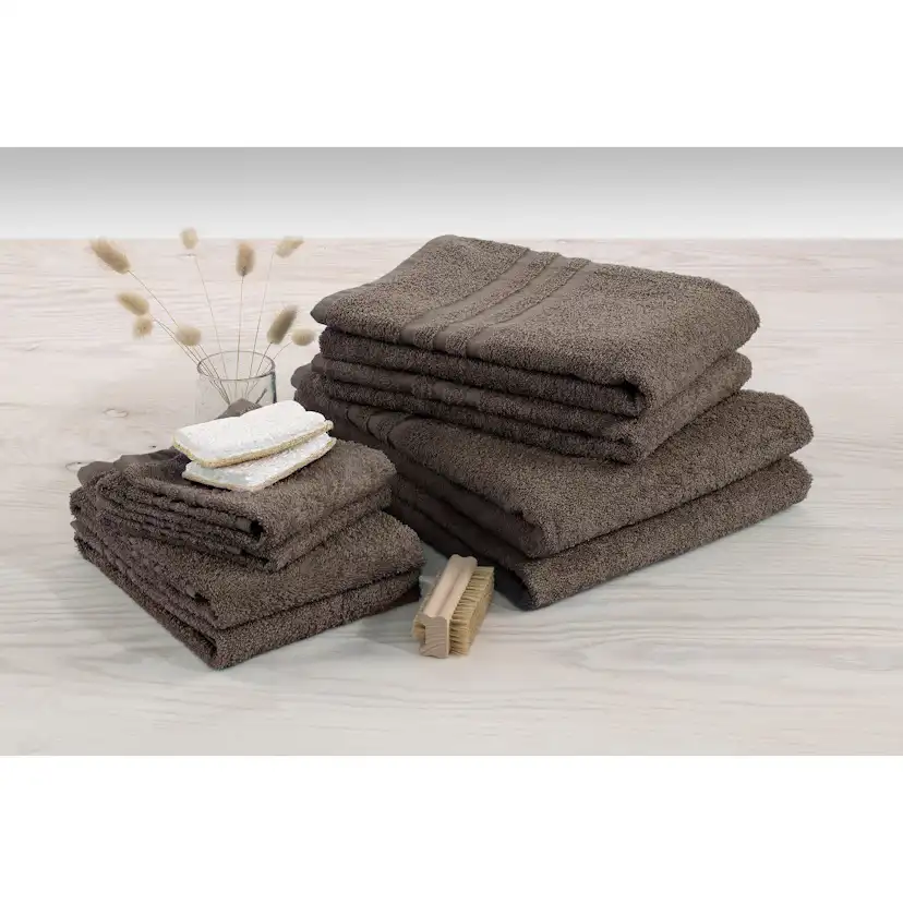 Gästhandduk Borganäs of Sweden Basic Frotté Brun