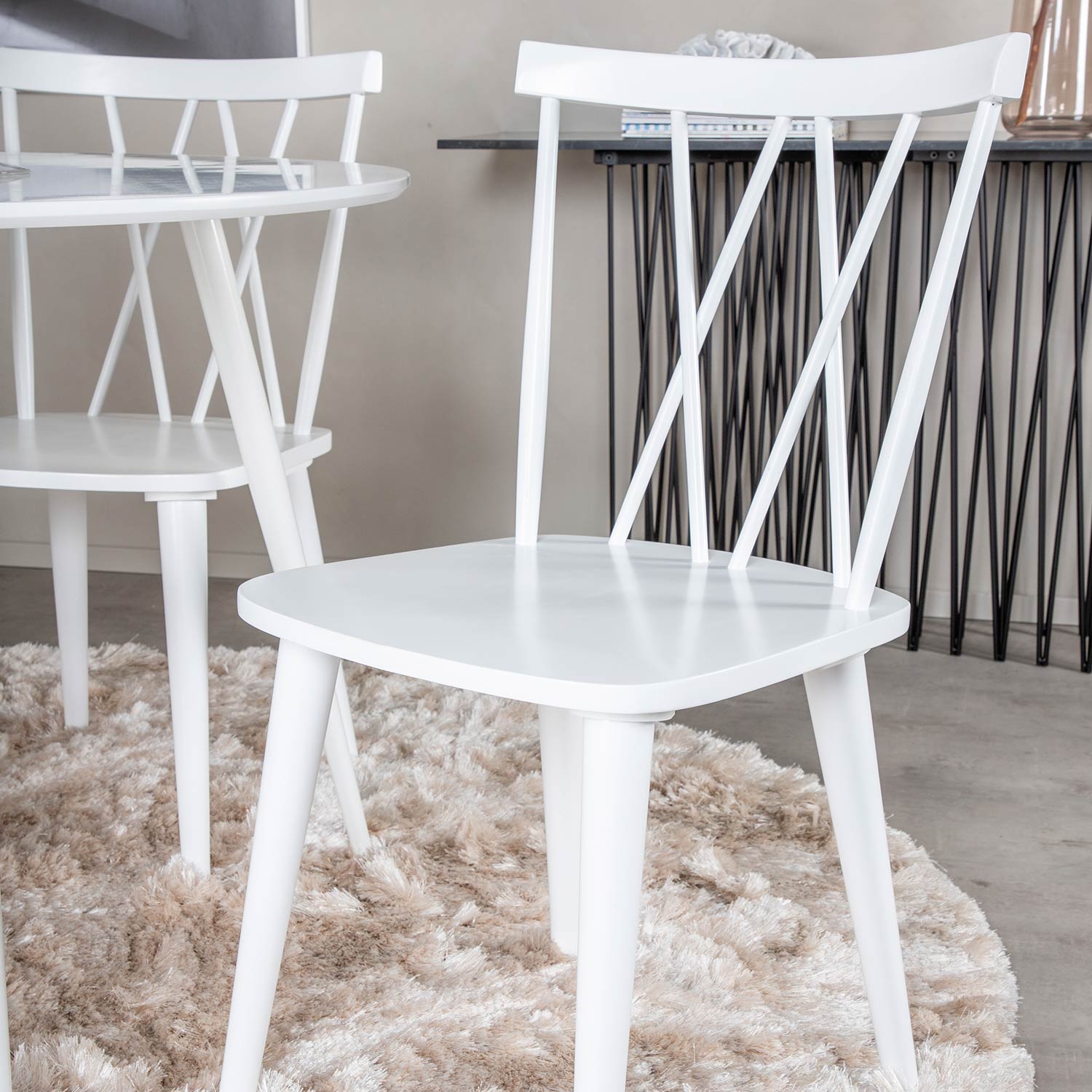 Matgrupp Venture Home Plake2 med 4 Laura Stolar Polyestertyg Runt