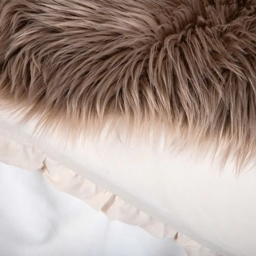 Katy Sheepskin Polyester/fake suede/Acrylic - Brown / - 60*9 Brun