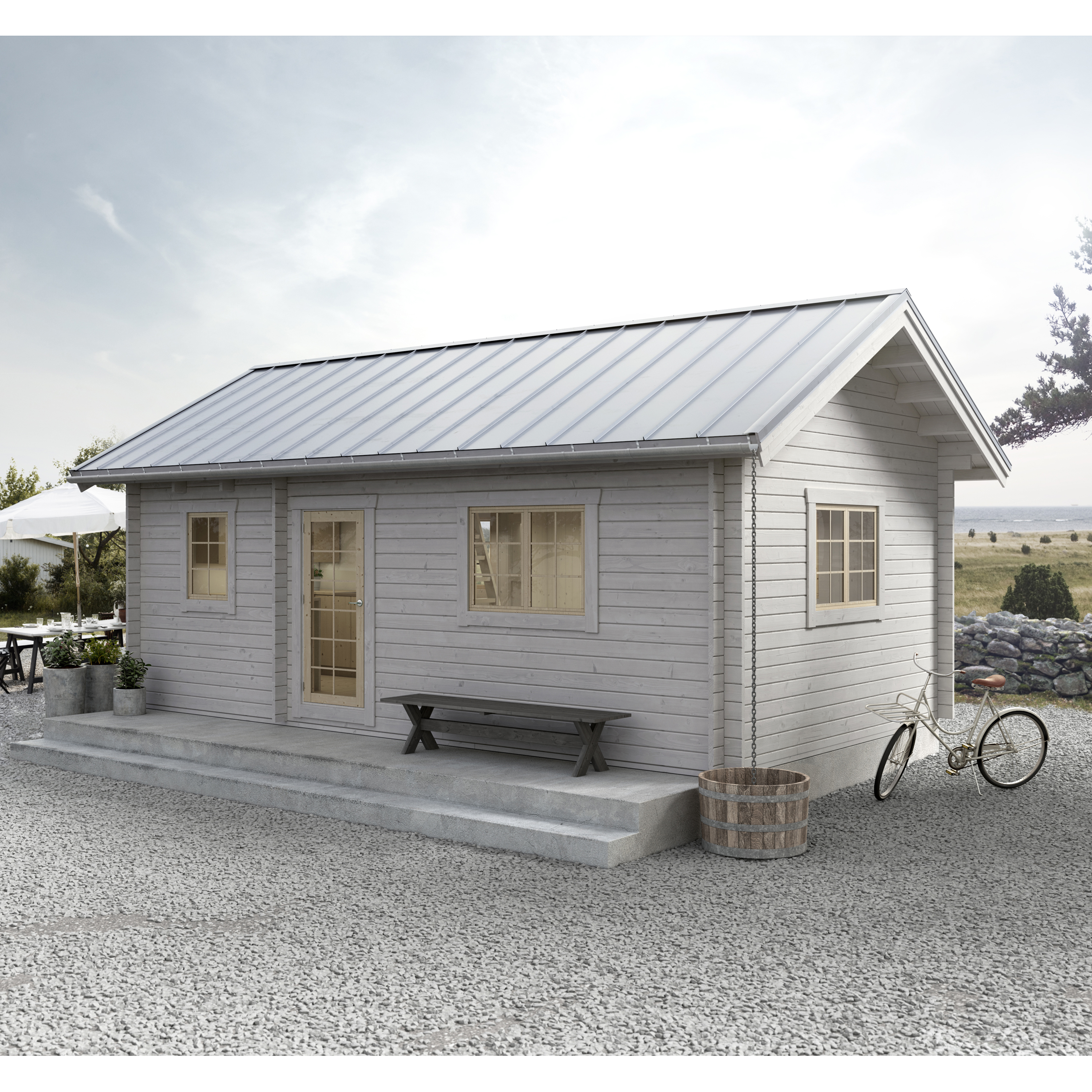 Attefallshus Baseco Storsjö 30 m2 Stuga med Loft