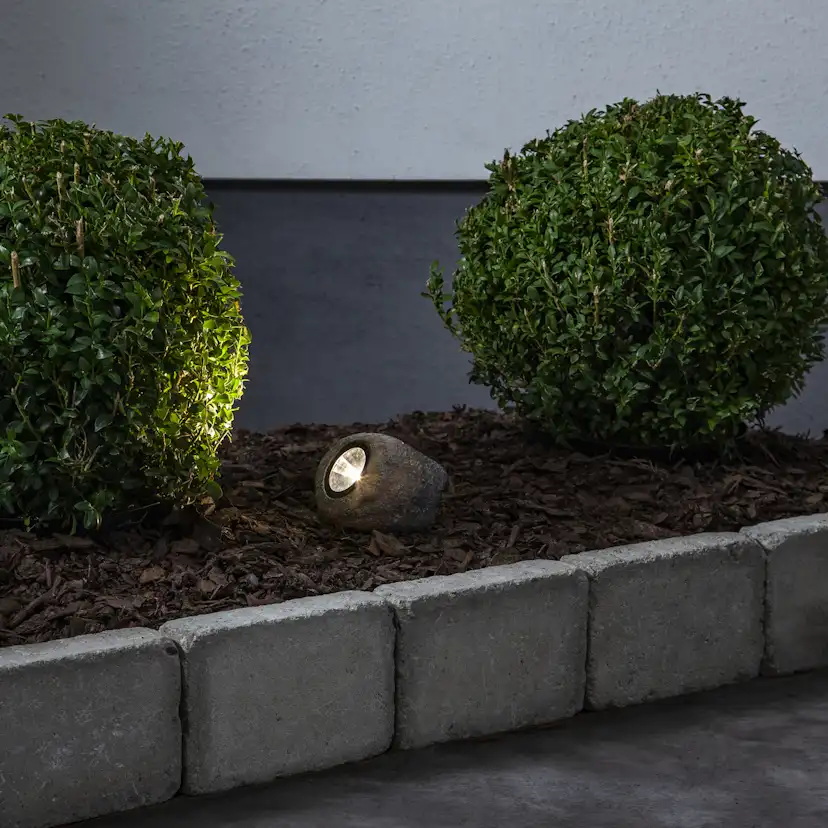 Solcellsdekoration Star Trading Rocky Stone Twilight