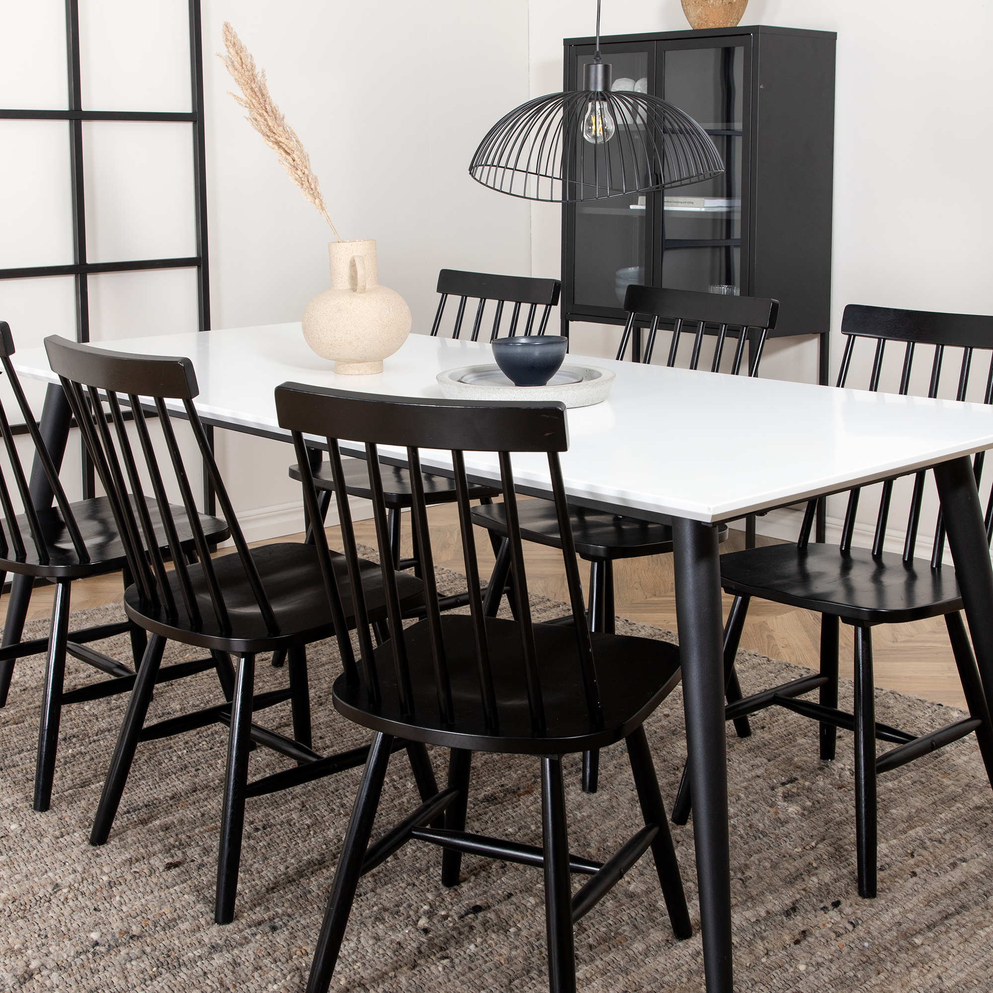 Matgrupp Venture Home Jolie med 6 Lena Windsor Stolar