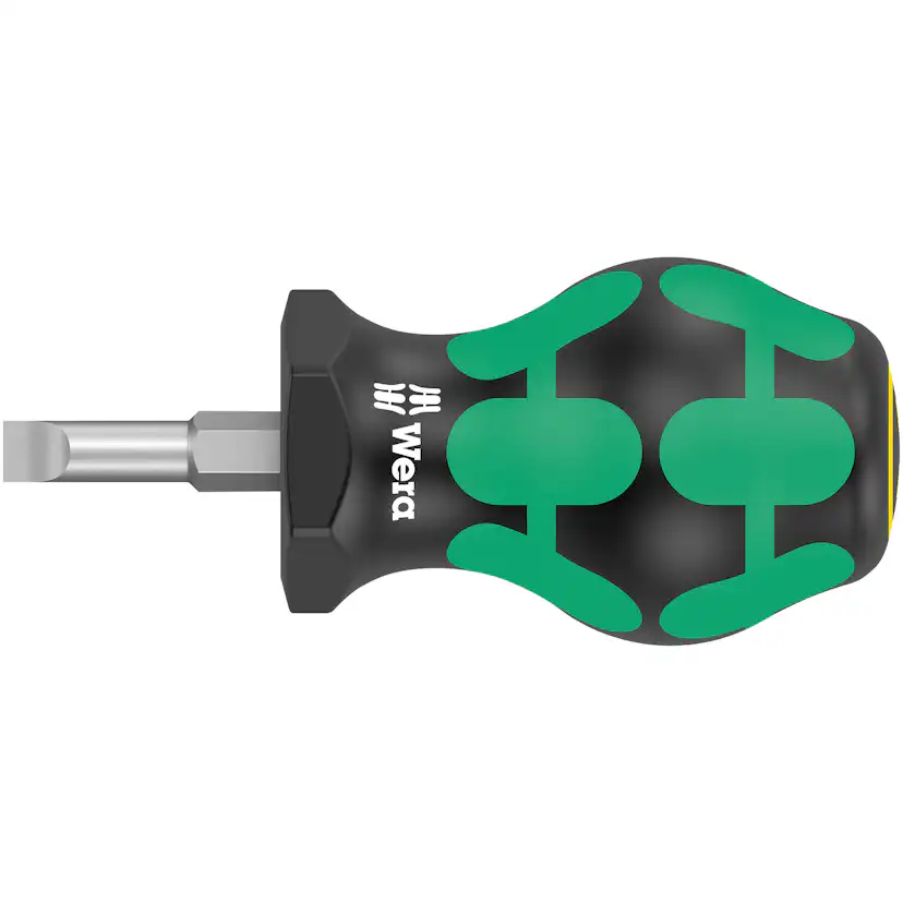Skruvmejsel Wera Stubby Spår 1.0X5.5 Klinglängd 25 Mm
