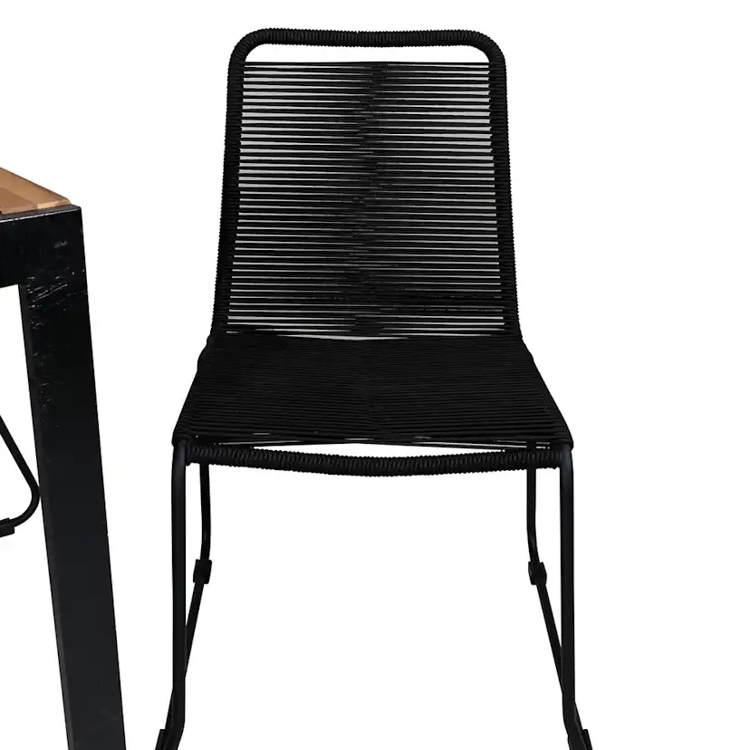 BoisDiningtable205*90cm-LindosStackingChair-LatteRope_6 Beige