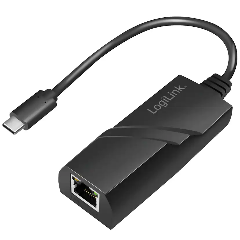 USB-C Nätverksuttag LogiLink RJ45 Gigabit