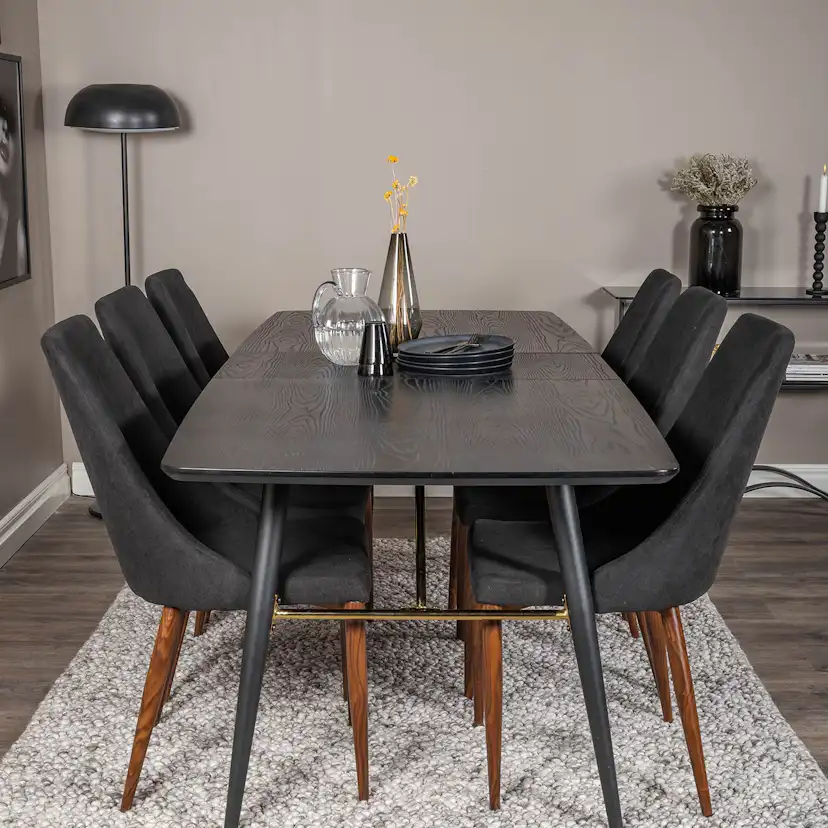 Matgrupp Venture Home Gold med 6 Leone Stolar