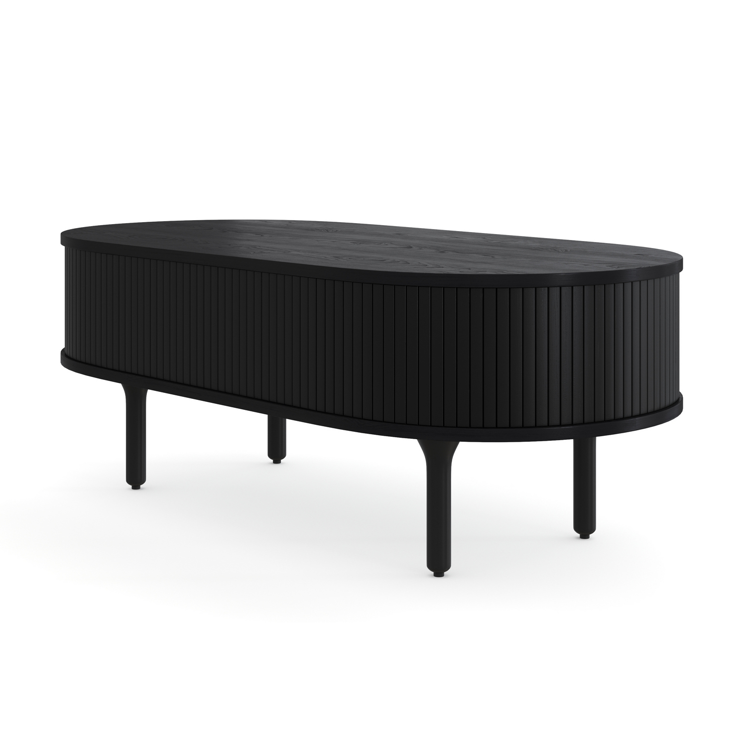 Soffbord Bark Noira Ovalt Bord med Förvaring 118cm