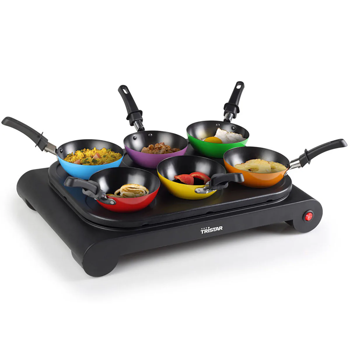 Wokset Tristar Färgade Pannor 6 st
