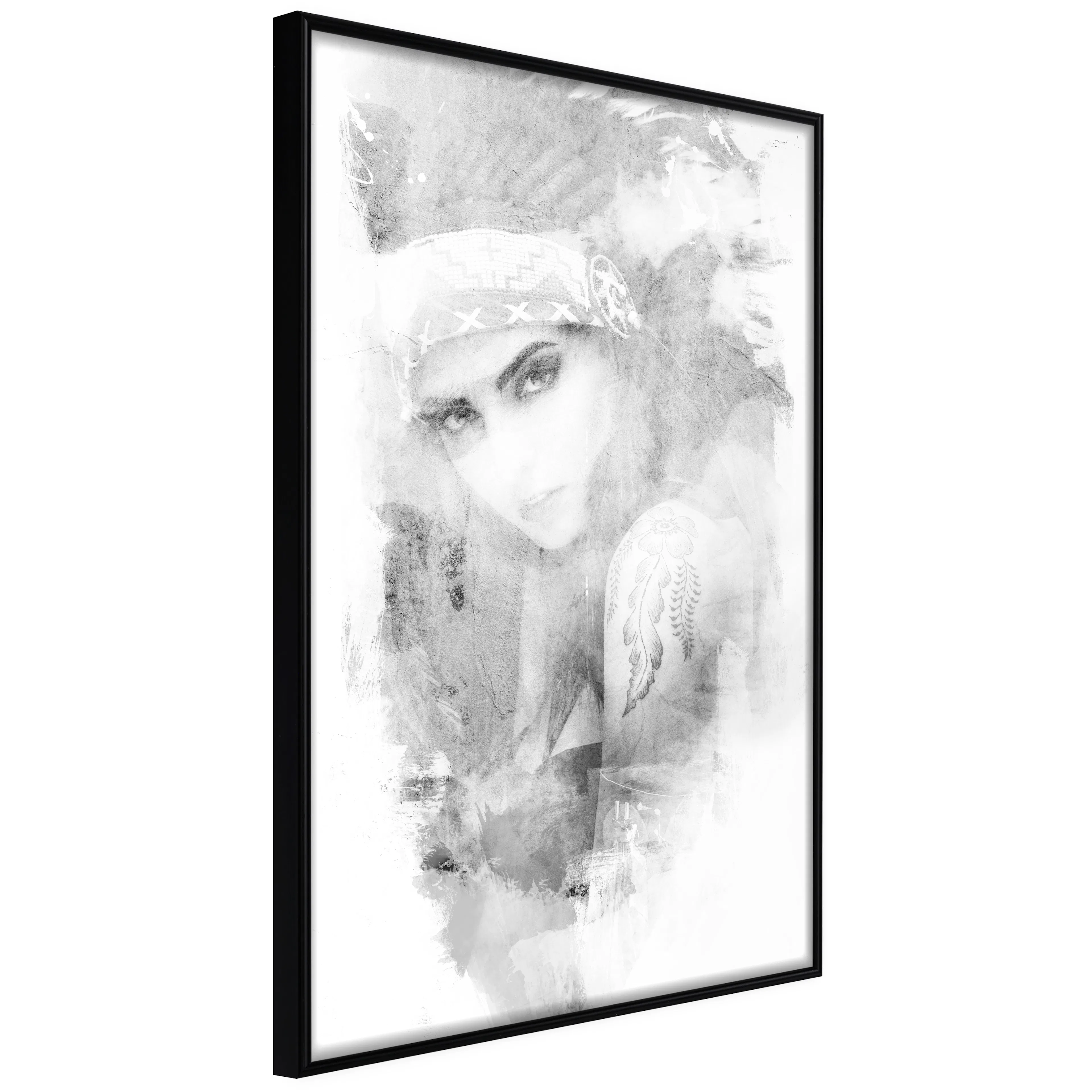 Affisch - Ethnic Look [Poster] 20x30 Svart ram, 20x30 cm