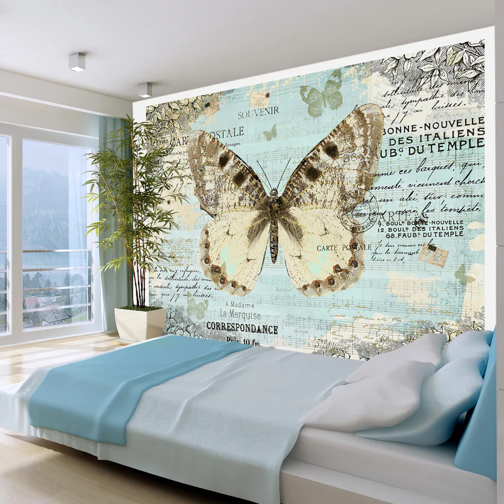 Fototapet Arkiio Postcard With Butterfly