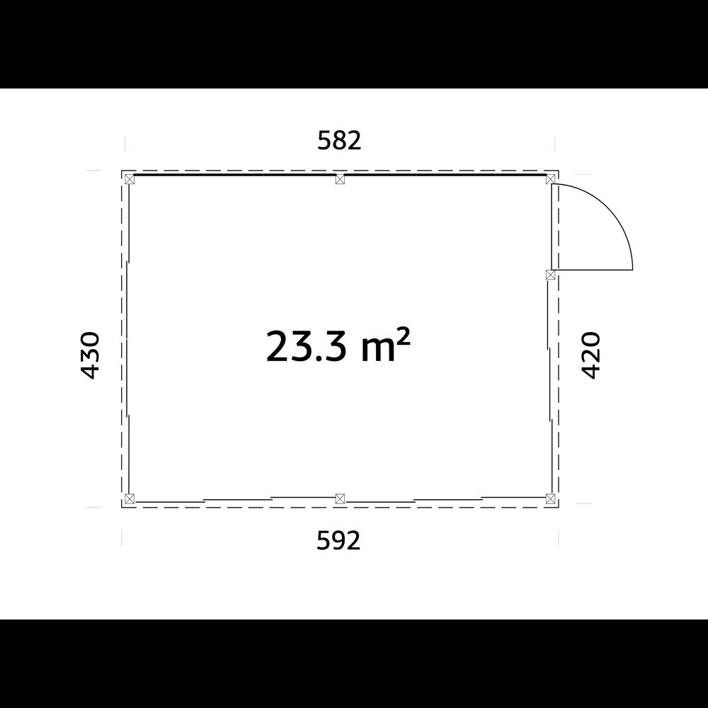 Uterum Palmako Saga 23,3 m2 Slide Plus