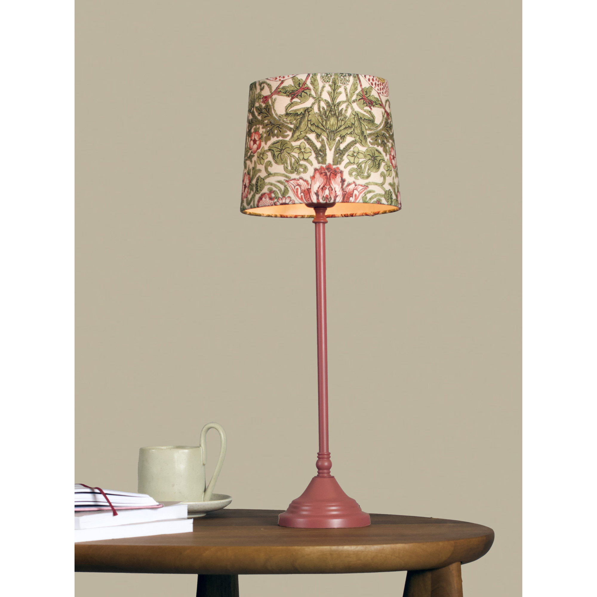 Bordsslampa PR Home Tove Lampfot i Metall med Vilja Lampskärm i William Morris Mönster