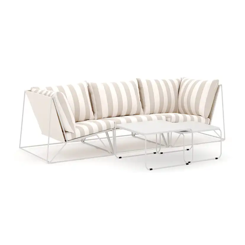 Loungesoffa Comfort Garden Usteryd utomhus rak 3-sits soffa