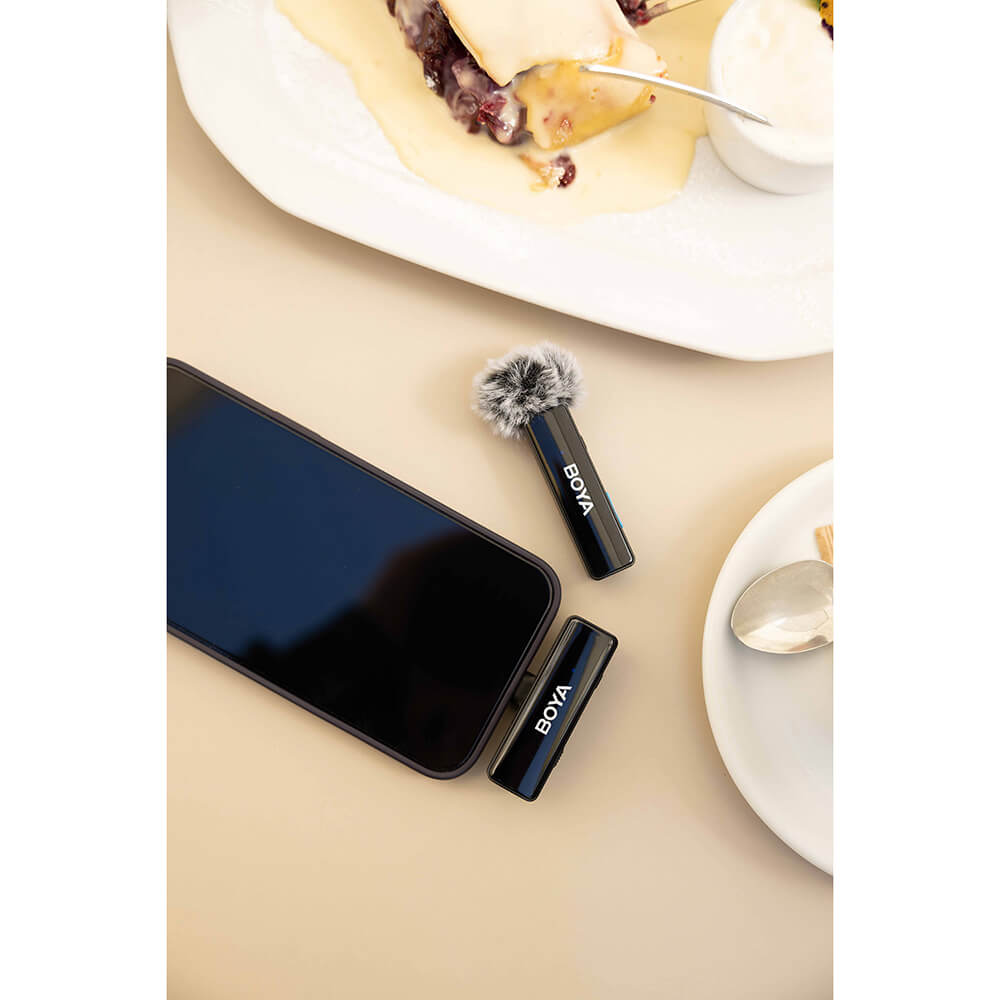 Mikrofonsystem BOYA Trådlöst Boyalink X2, 3.5mm, Lightning & USB-C
