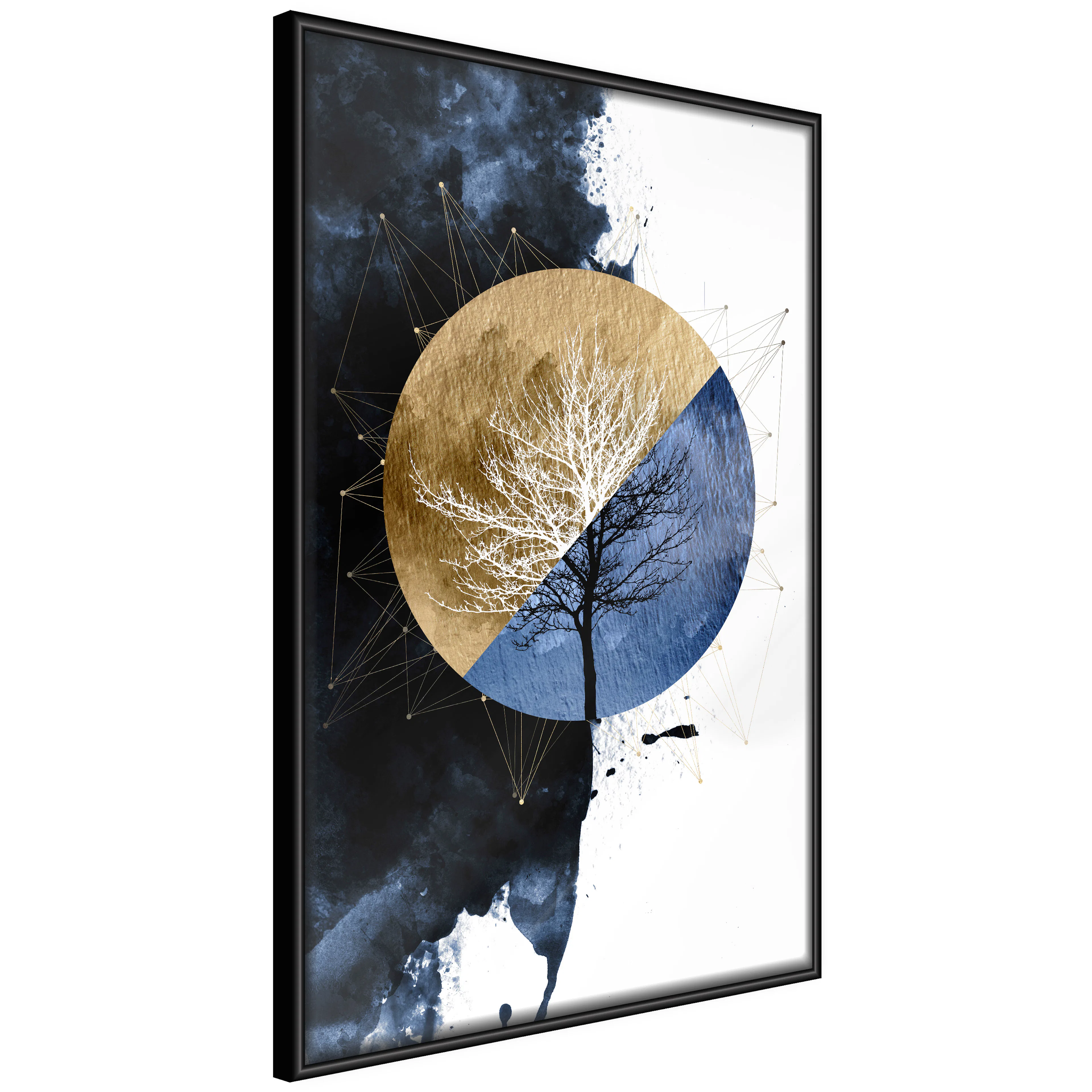Affisch - Day and Night [Poster] 20x30 Svart ram, 20x30 cm