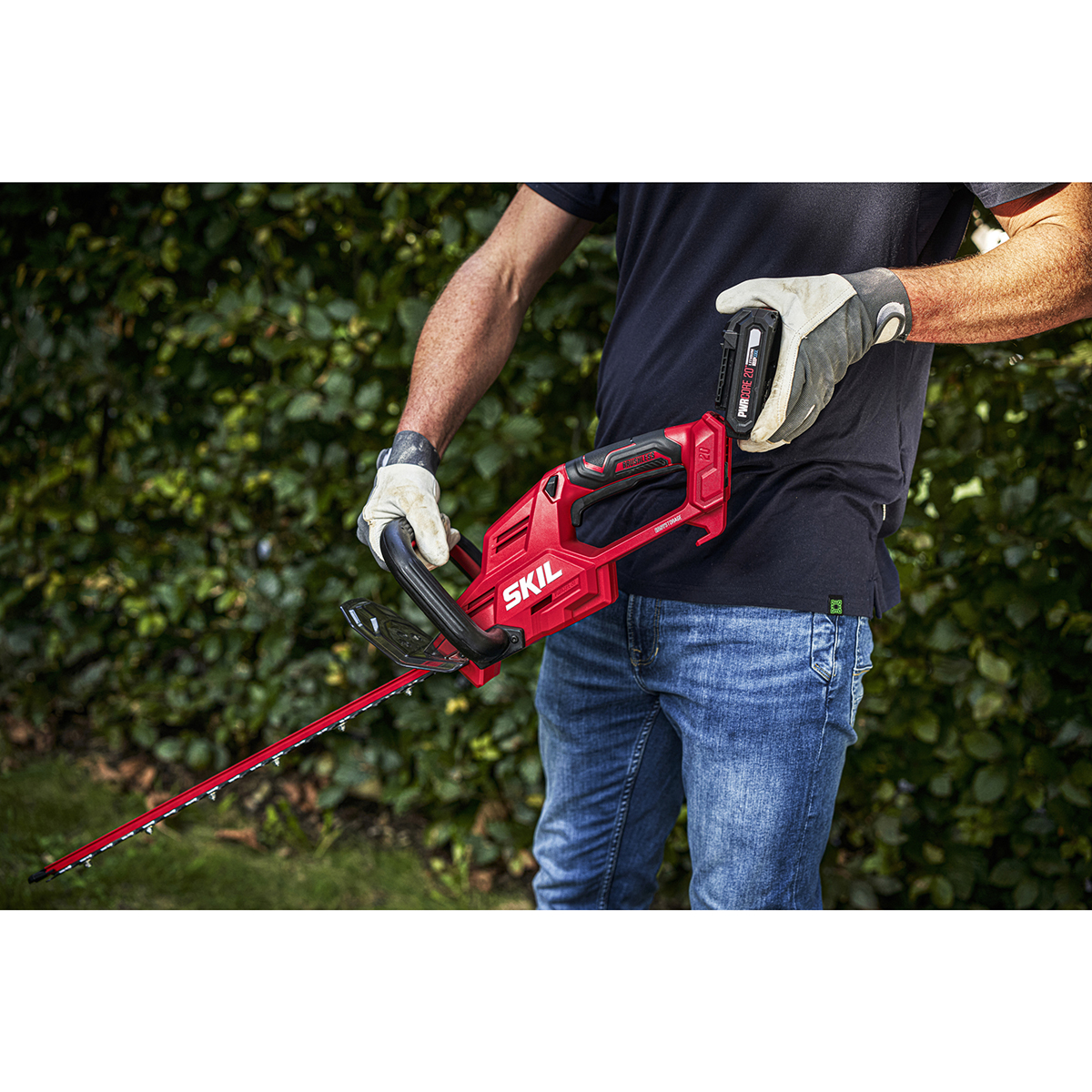 Häcksax SKIL 0438 AA Kolborstfri Batteridriven