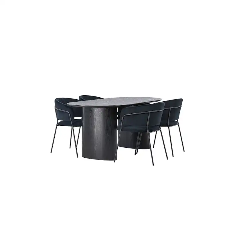Matgrupp Venture Home Isolde med 4 st Selma stolar