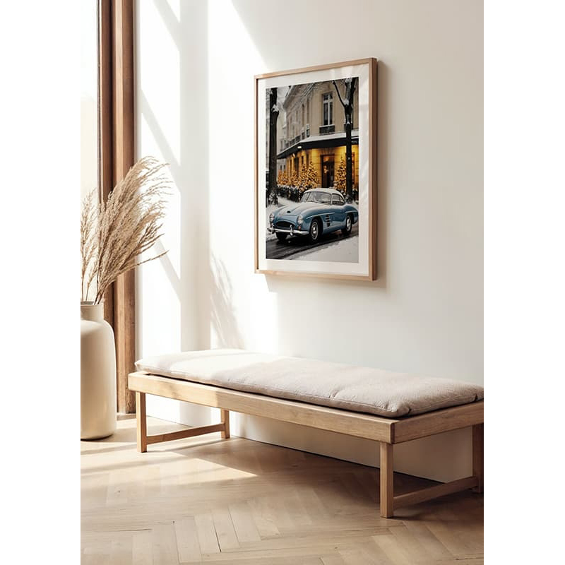 Poster Gallerix Vintage Car In Winter