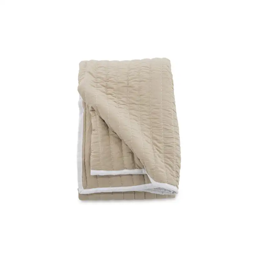 Juni Bedspread Microfiber - Beige - 260*260 Beige, Mått: 260x260 cm