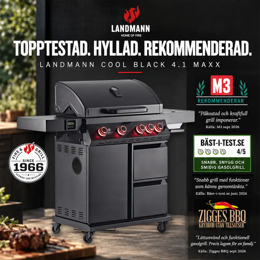 Gasolgrill Landmann Cool Black MaxX 4.1