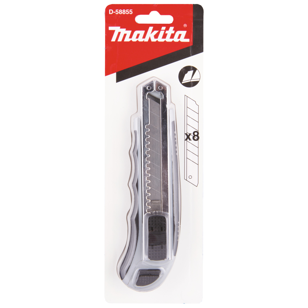 Snäppkniv Makita D-58855 18Mm + 8St Blad
