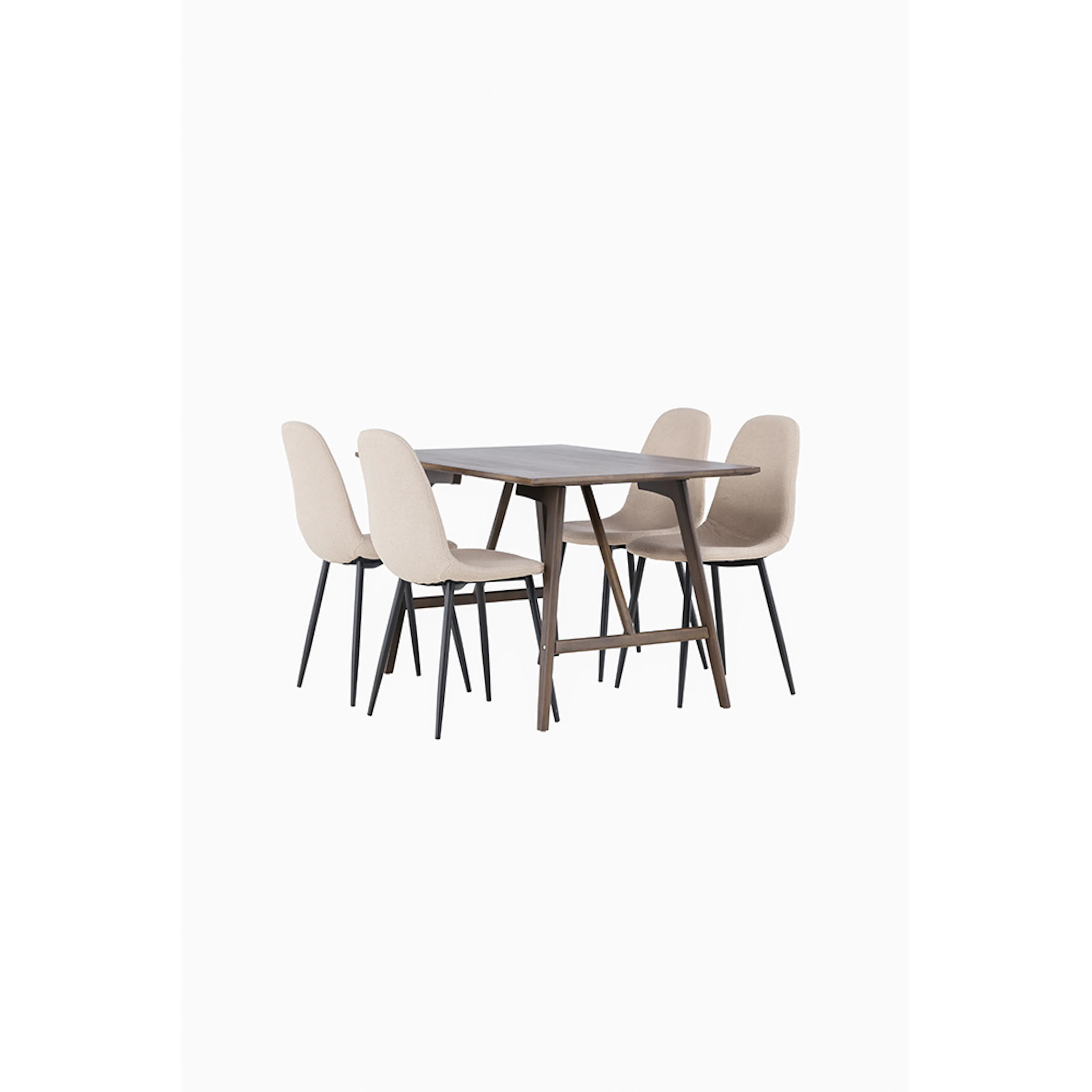 Matgrupp Venture Home Kaseidon med 4 st Polar stolar Beige