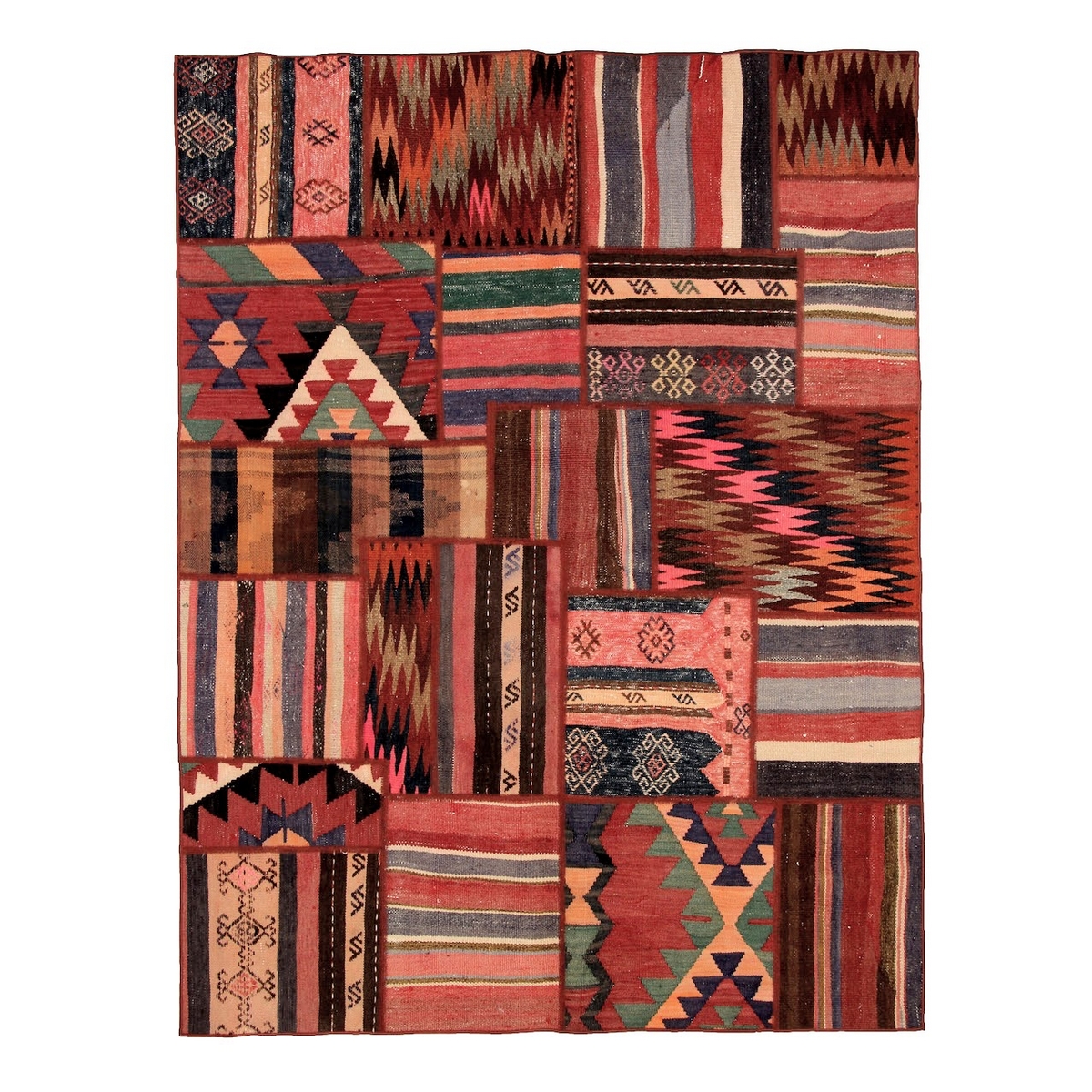 Persisk Patchworkmatta Arkiio Shiraz/Azerbajdzjan 152x202