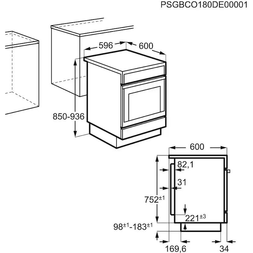 Induktionsspis Electrolux LKI64001NW med Hob2Hood och Smarta Funktioner